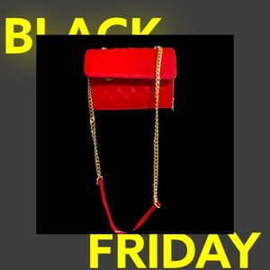 Red CC Channel shoulder bag